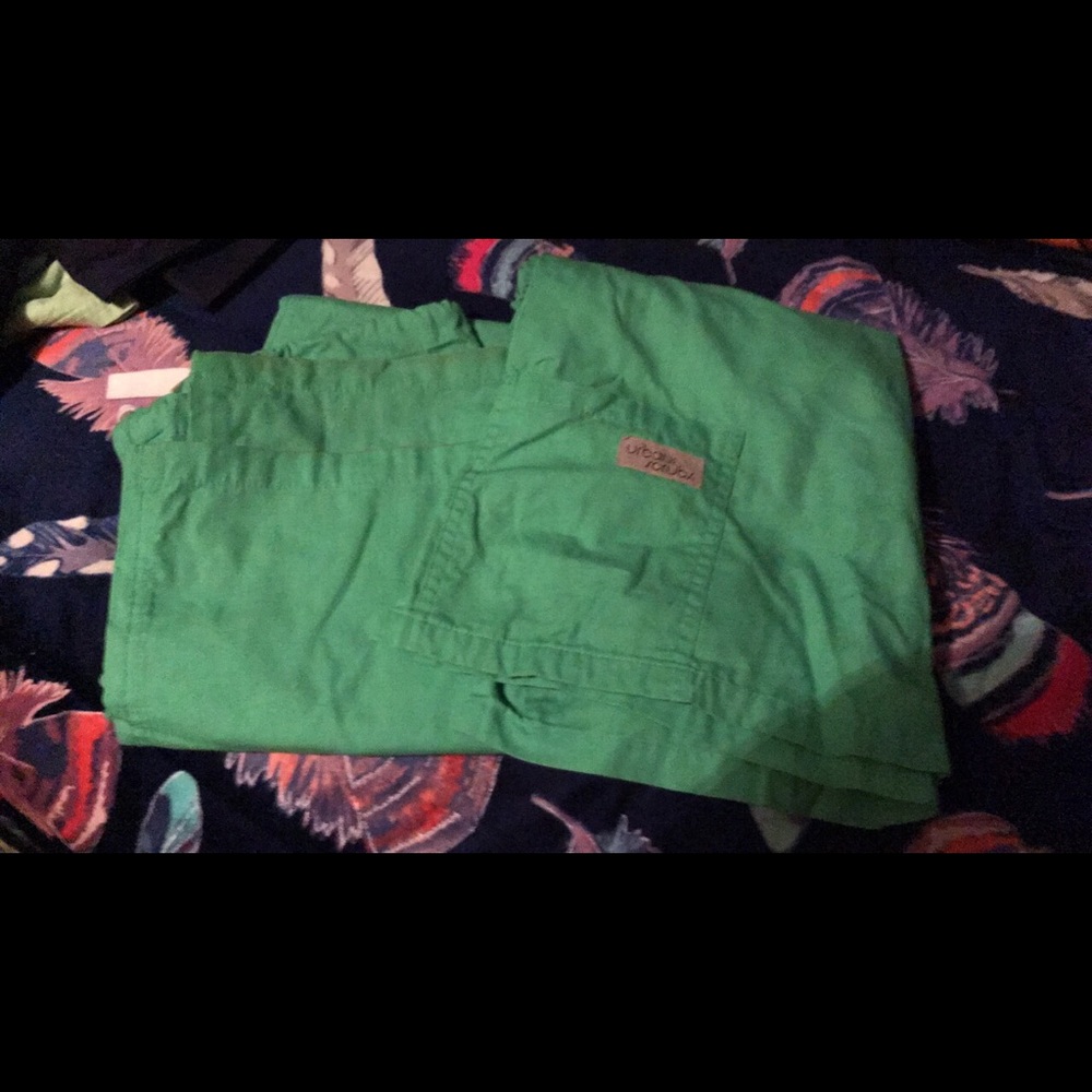 Green Matching Scrub Set